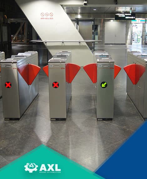 turnstile installation dubai by AXL Automatic Doors & Gates